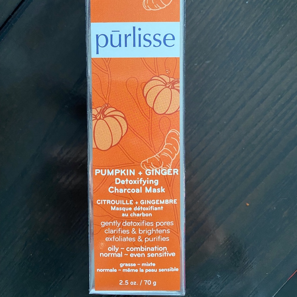 Pūrlisse PUMPKIN GINGER Detoxifying Charcoal Mask